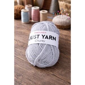 Premier Just Yarn Chunky Light Gray Acrylic Yarn Skein Bulky 5 – 82 Yards